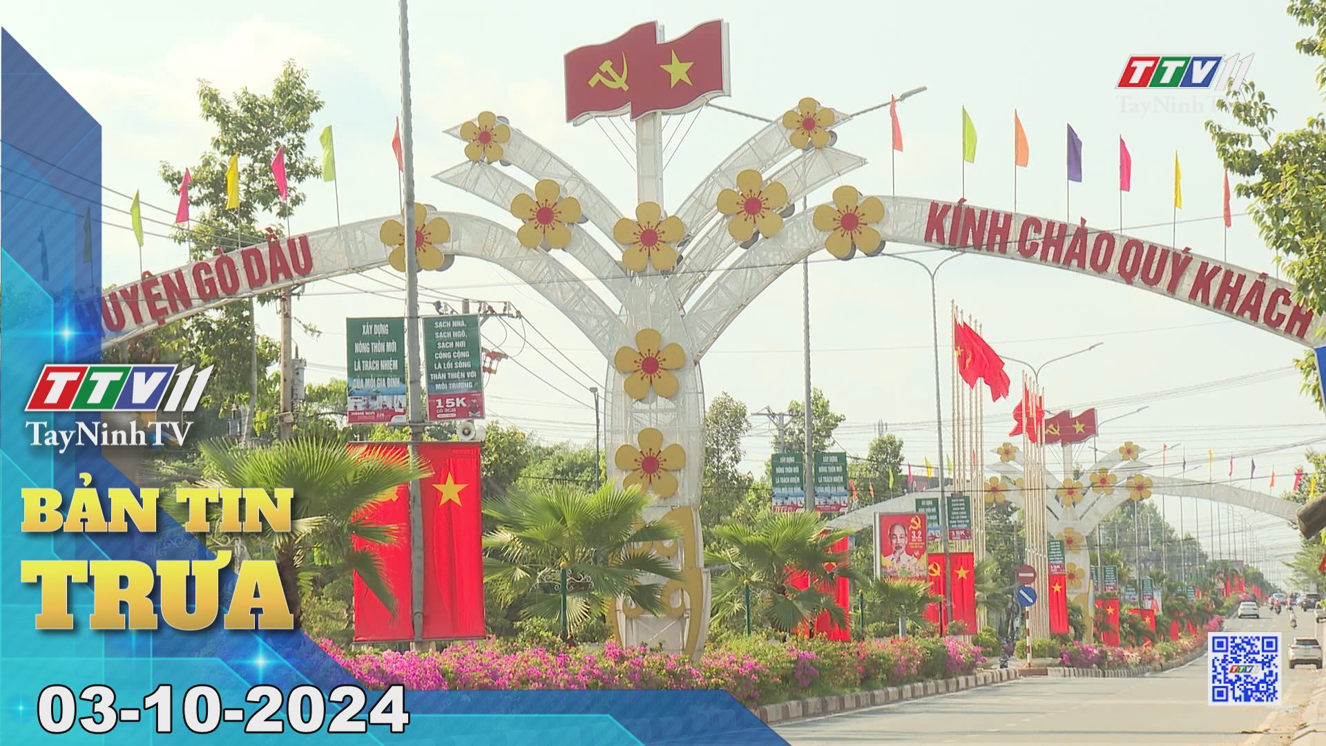 Bản tin trưa 03-10-2024 | Tin tức hôm nay | TayNinhTV